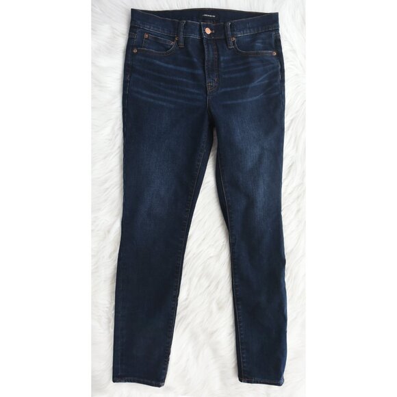 J. Crew 9” Toothpick Skinny Jeans Dark Wash Size 27 - Picture 7 of 8
